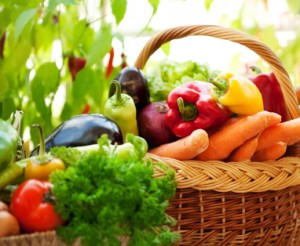 Garden Vegetables in a basket