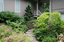 Retaining Wall and Walkway